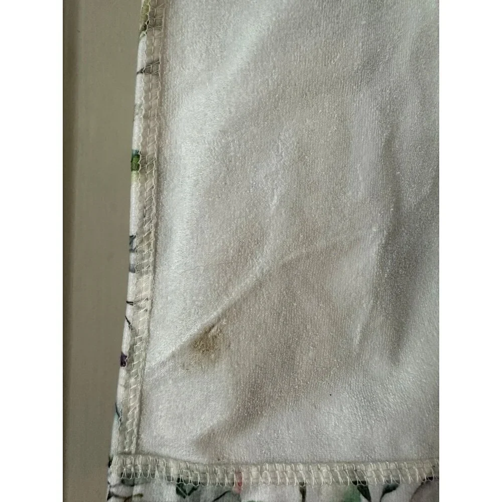Butterfly white floral kitchen towels